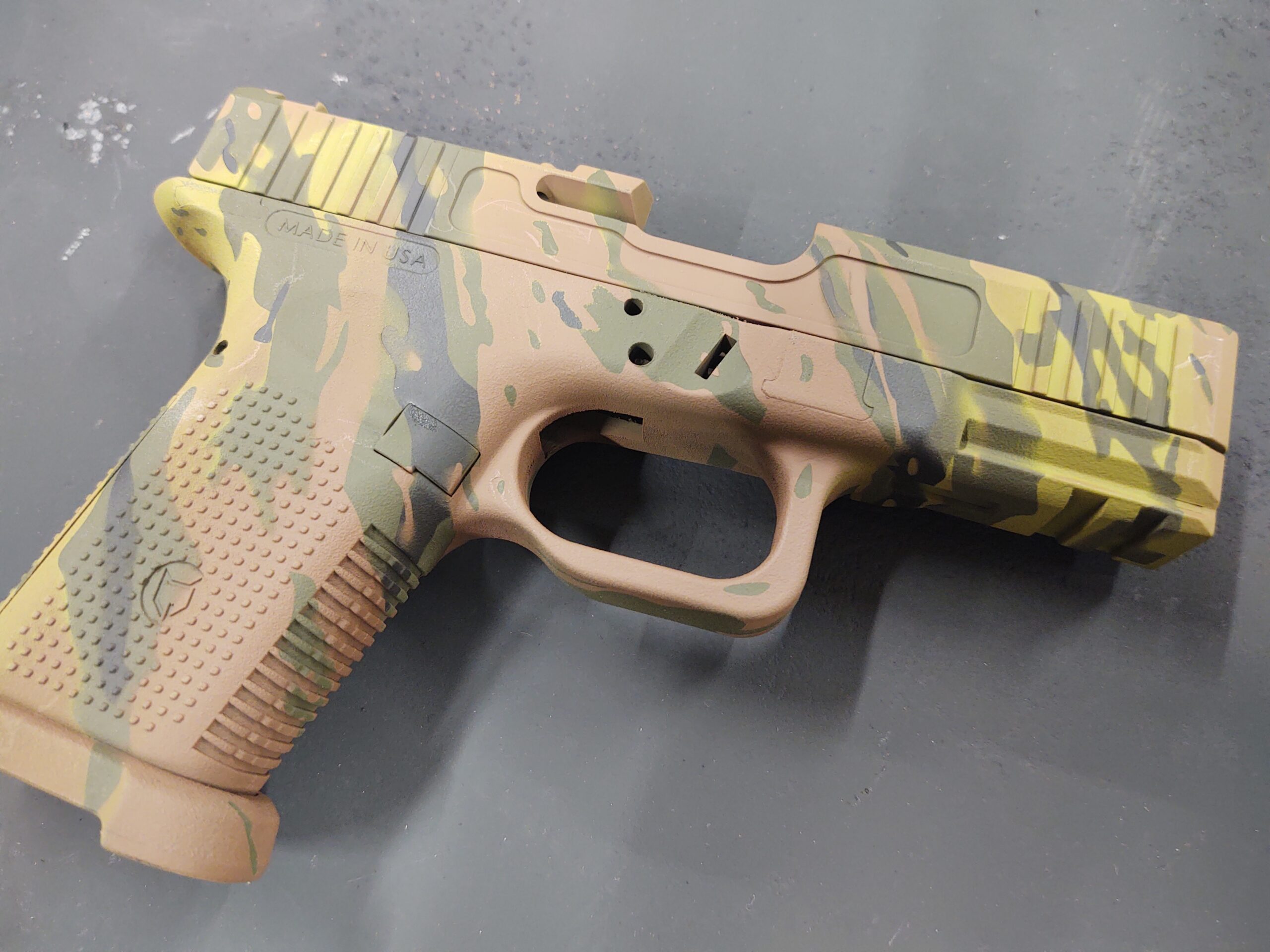 Custom cerakote Glock clone detail