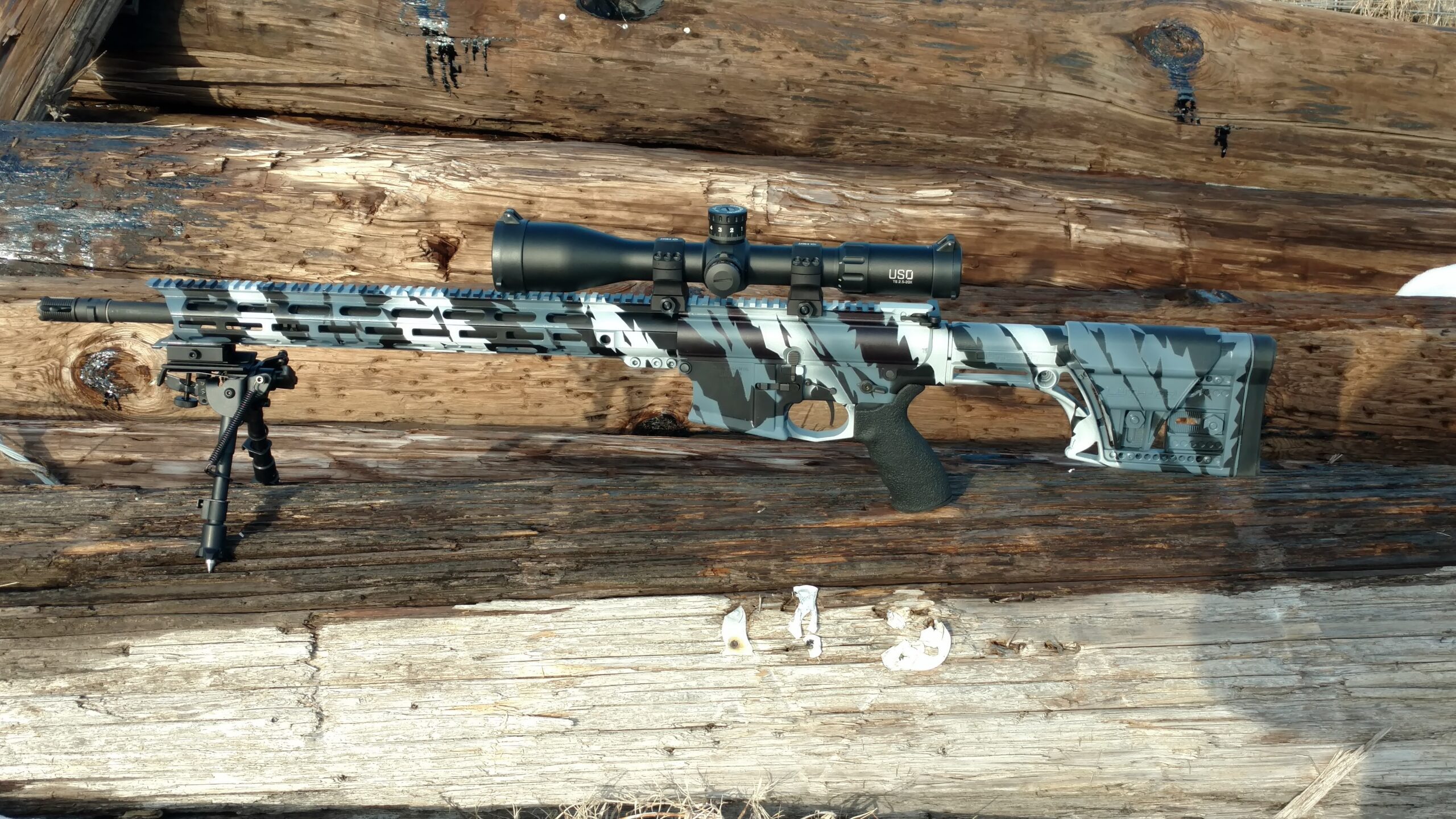 SC10 tiger stripe camo AR