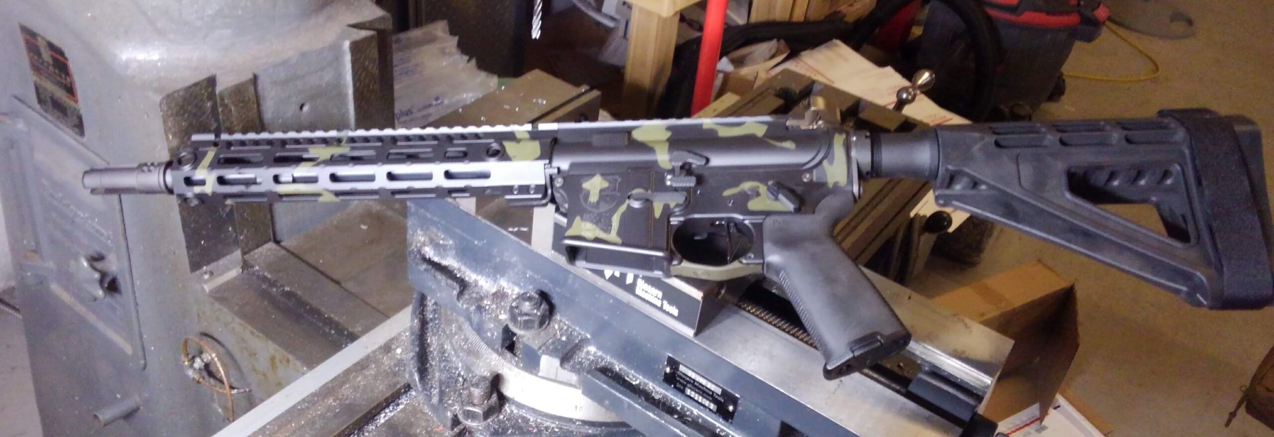 SC15 camo AR pistol build